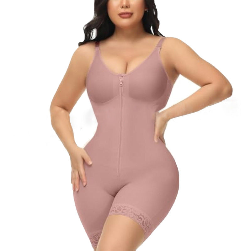 SHEVUE Fajas with Zipper Crotch & Detachable Straps