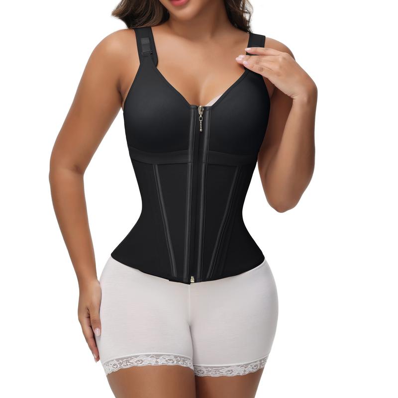 SHEVUE™ Waist Shapewear for Women with Bra Tummy Control Girdle Workout Shapewear with Adjustable Shoulder Strap