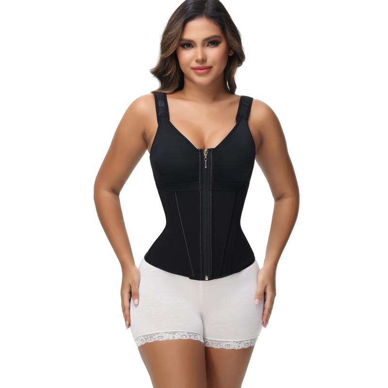 SHEVUE™ Waist Shapewear for Women with Bra Tummy Control Girdle Workout Shapewear with Adjustable Shoulder Strap