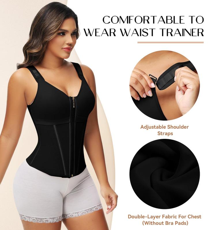 SHEVUE™ Waist Shapewear for Women with Bra Tummy Control Girdle Workout Shapewear with Adjustable Shoulder Strap