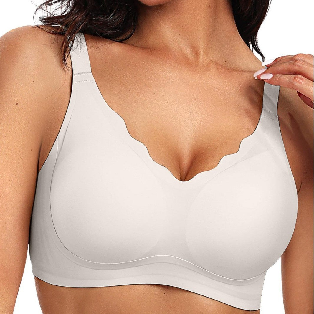 SHEVUE™ Jelly Wireless T-shirt Bra - Seamless,magic Uplifting, Plus Size Friendly, Comfortable, Soft, Women's, Everyday, Push-up, Underwear, Women's, Apparel, Basics, Veck Gamis Clothe Full Coverage Plunge Bra Womenswear Minimalist