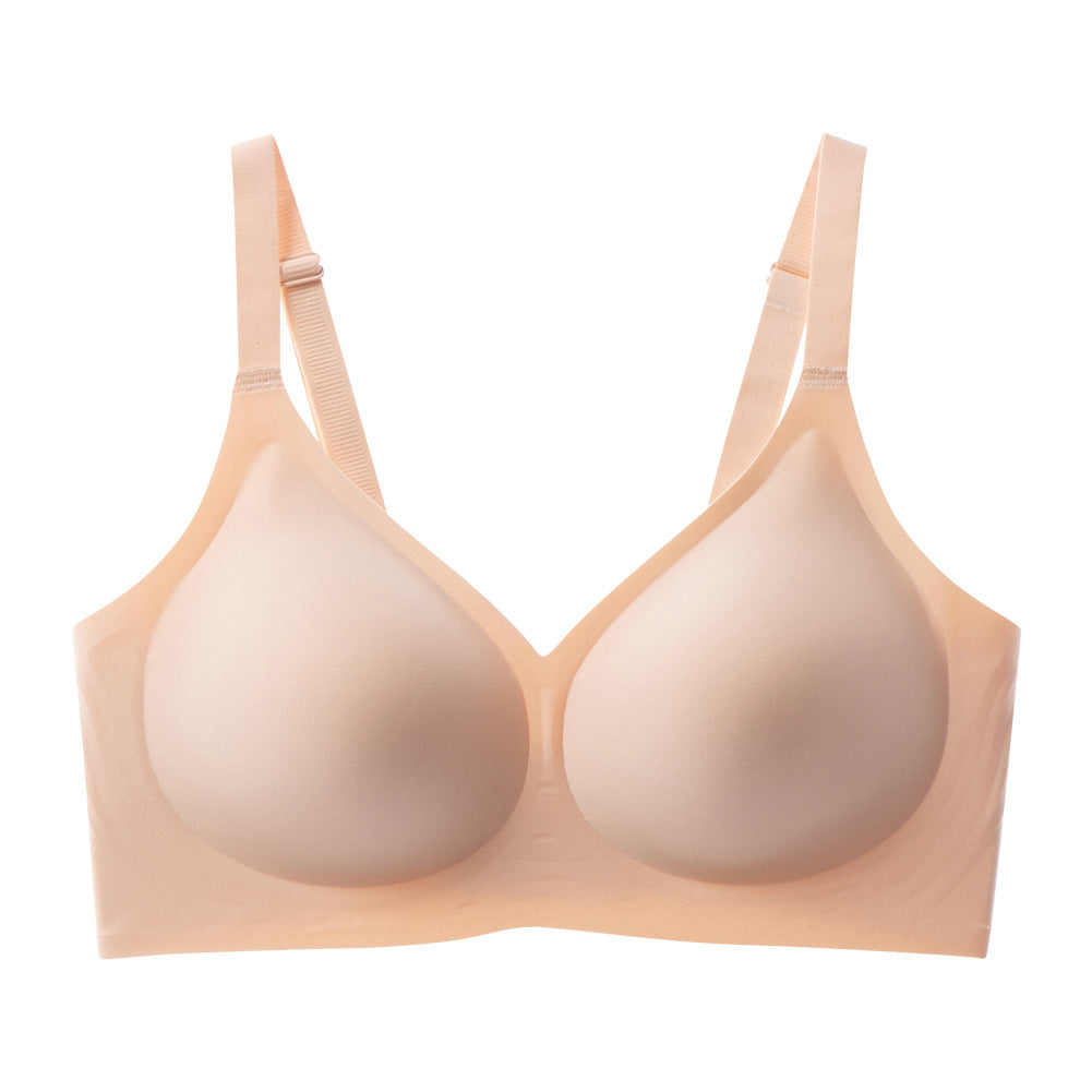 SHEVUE™ Jelly Wireless Women Comfortable Push Up Bras Wireless Seamless Full Coverage Bra Buttery Soft Everyday Tshirt Bra