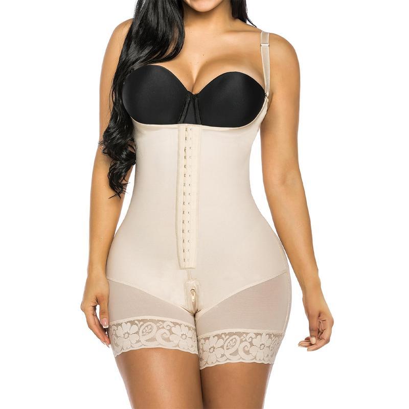 SHEVUE™ Fajas Colombianas Shapewear for Women Tummy Control Post Surgery Compression Garment with Zipper Crotch