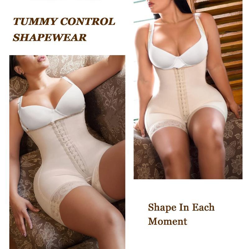 SHEVUE™ Fajas Colombianas Shapewear for Women Tummy Control Post Surgery Compression Garment with Zipper Crotch