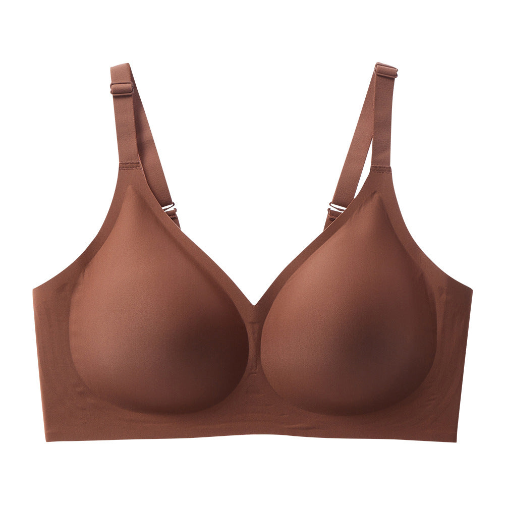 SHEVUE™ Jelly Wireless Women Comfortable Push Up Bras Wireless Seamless Full Coverage Bra Buttery Soft Everyday Tshirt Bra