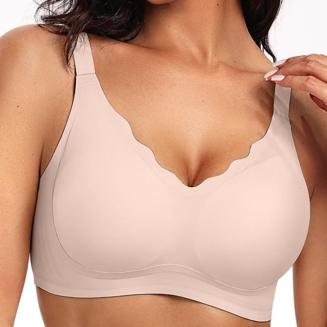 SHEVUE™ Jelly Wireless T-shirt Bra - Seamless,magic Uplifting, Plus Size Friendly, Comfortable, Soft, Women's, Everyday, Push-up, Underwear, Women's, Apparel, Basics, Veck Gamis Clothe Full Coverage Plunge Bra Womenswear Minimalist