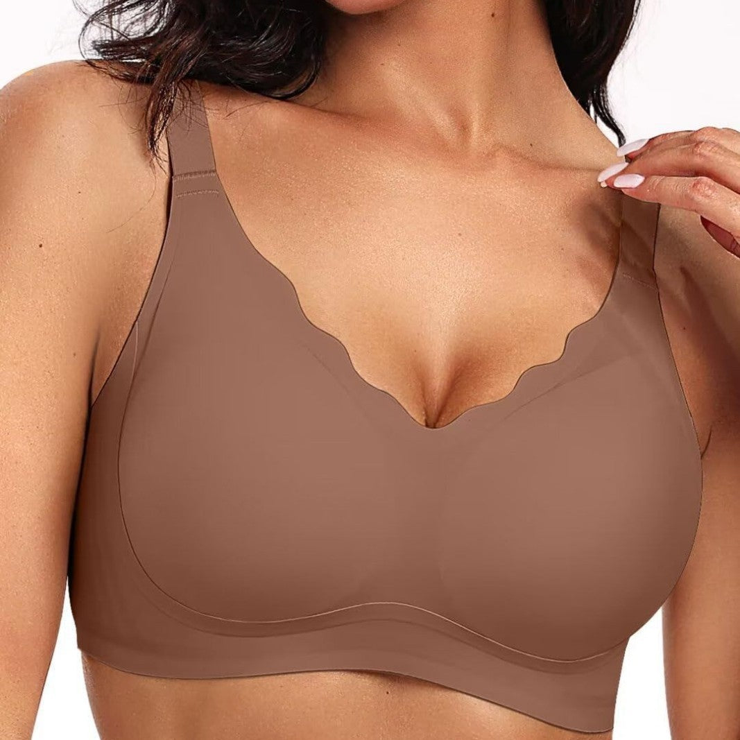 SHEVUE™ Jelly Wireless T-shirt Bra - Seamless,magic Uplifting, Plus Size Friendly, Comfortable, Soft, Women's, Everyday, Push-up, Underwear, Women's, Apparel, Basics, Veck Gamis Clothe Full Coverage Plunge Bra Womenswear Minimalist