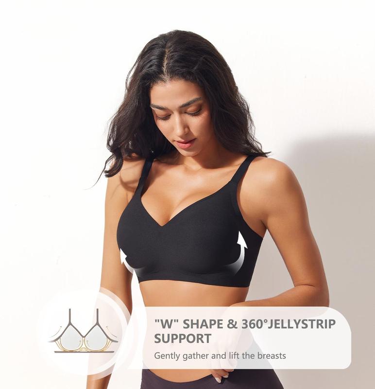 SHEVUE Wireless Push Up Bra | Seamless Full Coverage