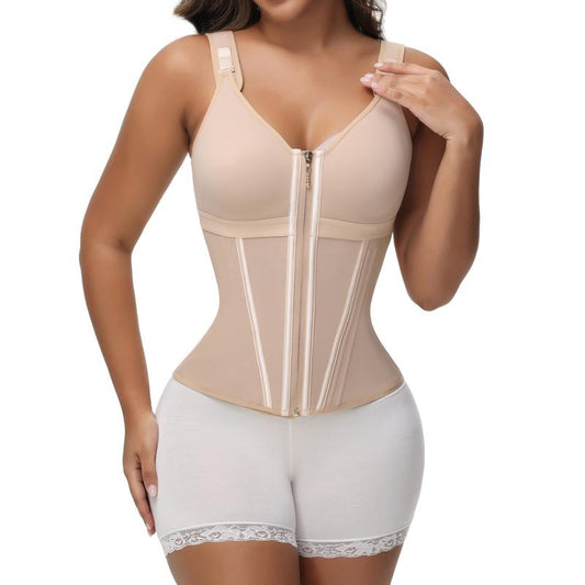 SHEVUE™ Waist Shapewear for Women with Bra Tummy Control Girdle Workout Shapewear with Adjustable Shoulder Strap