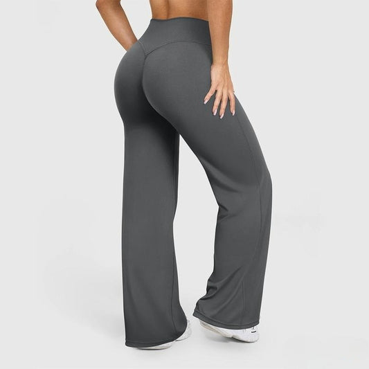SHEVUE™ Women's Casual Pants - High-waisted Loose-Fitting Casual Pants - Comfortable and Elastic Loose Pants with Stretchy Material - Straight Leg Hem Outdoorfun
