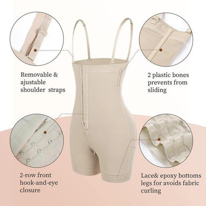 SHEVUE™ Fajas Colombianas Shapewear for Women Tummy Control Post Surgery Compression Garment with Zipper Crotch